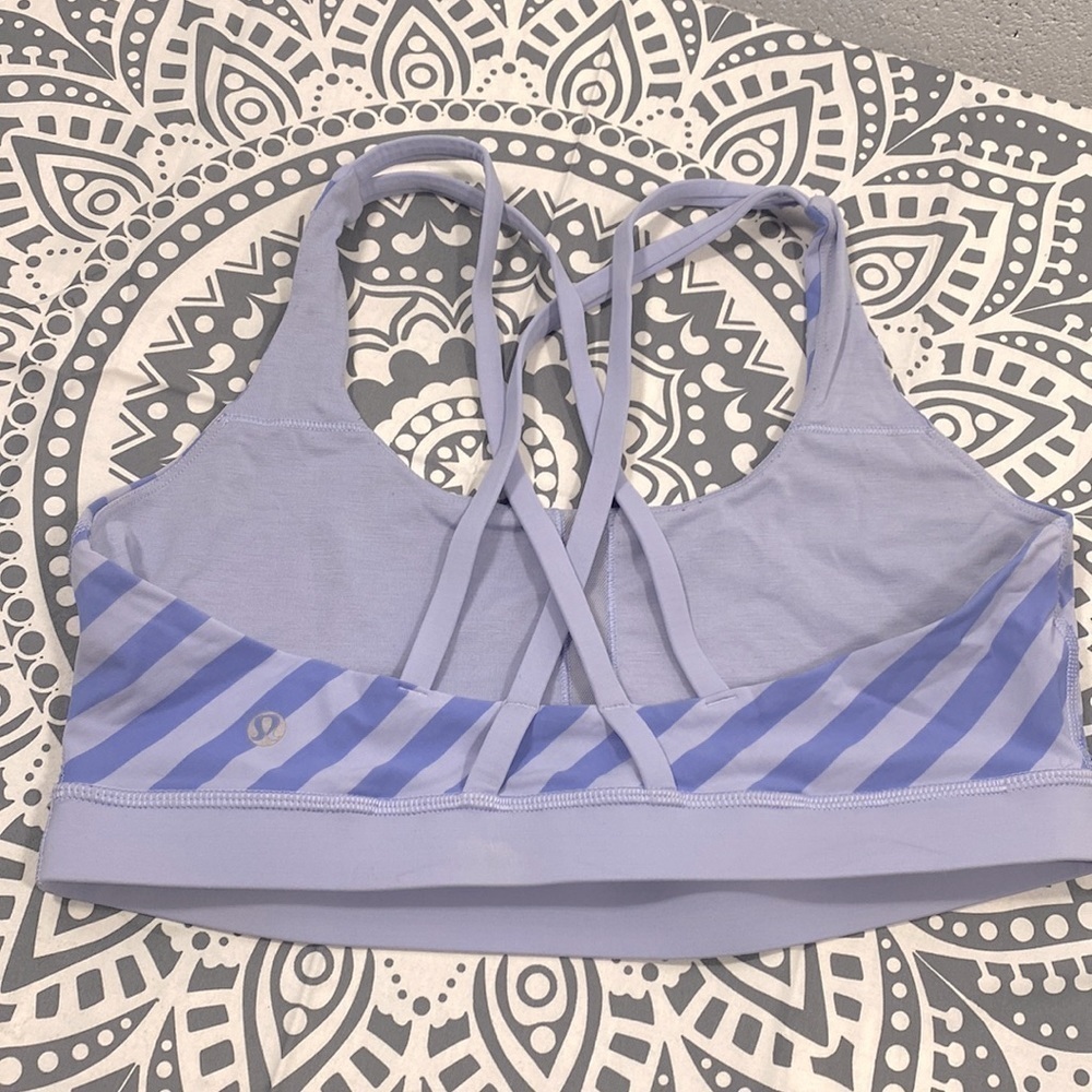 Lululemon striped lavender sports bra​​​​​​​​​ - Picture 5 of 6